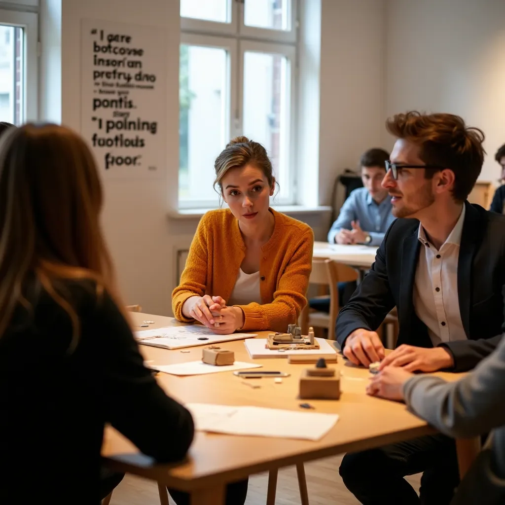 Creative team at work